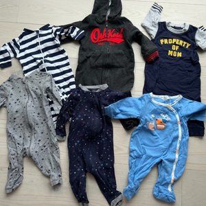 Set of 6 Playsuits Bodysuits Baby Boy ( Varies  6-18 months )